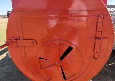 offset smoker firebox vent